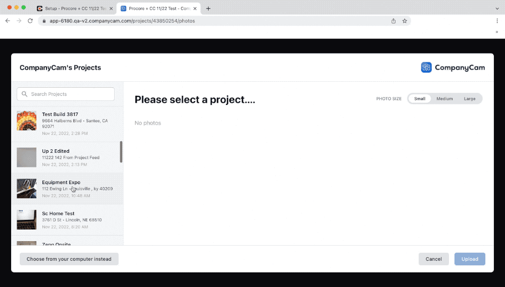 Companycam and Procore