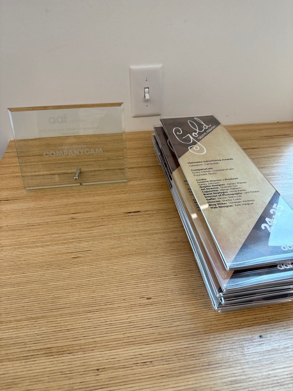 companycam addy awards pile