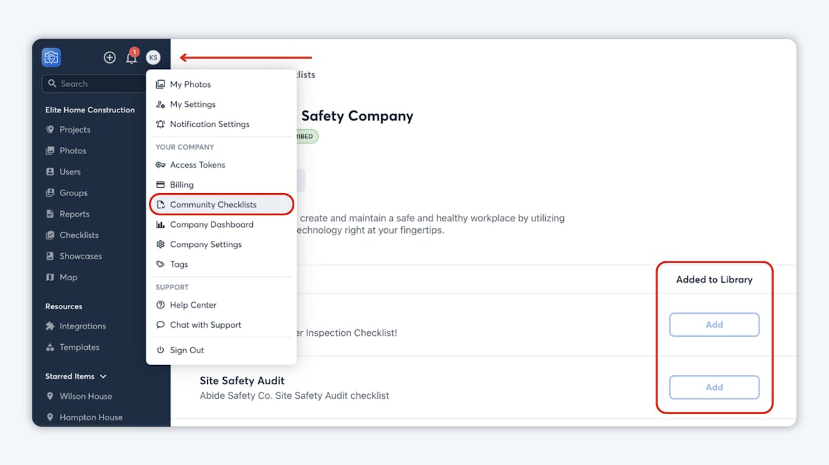 how to use checklist template on desktop