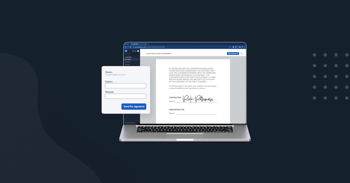 signed pdf document using online signature