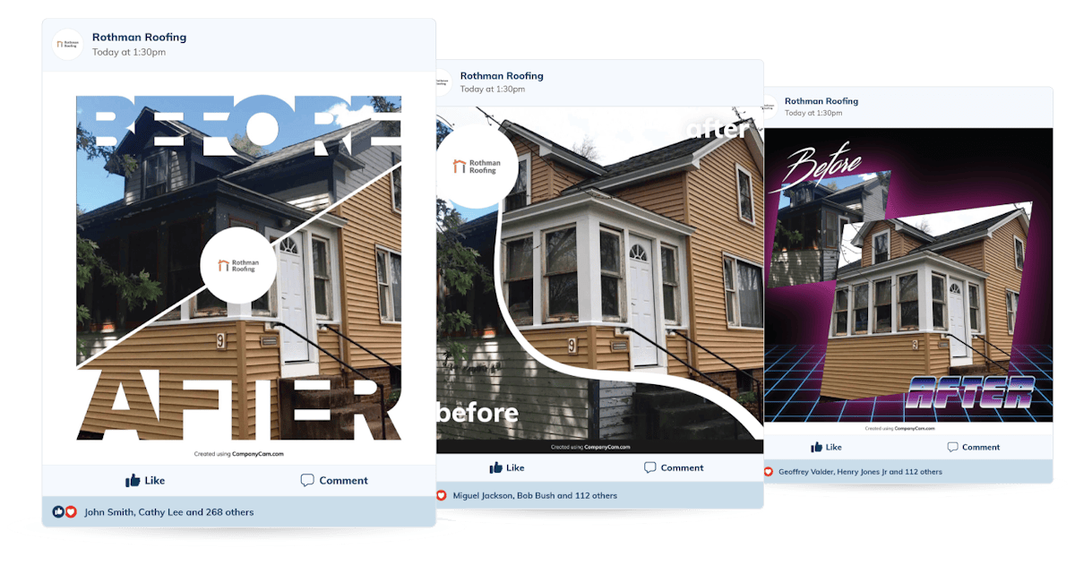 Before and After Social Cards